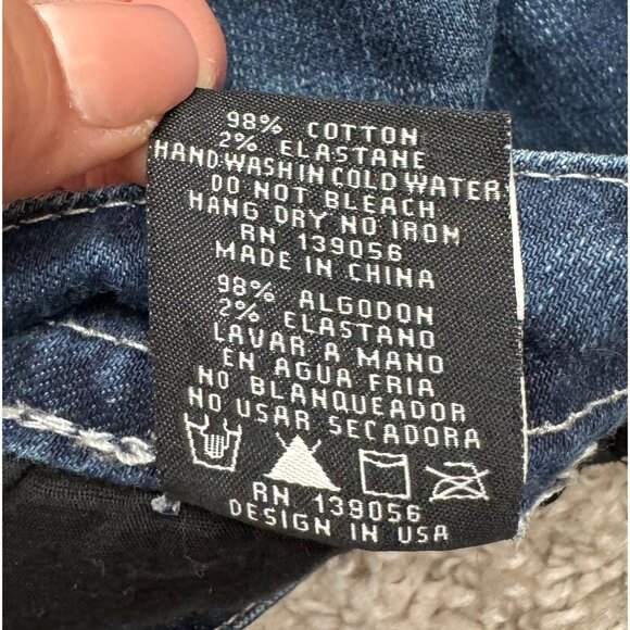 Grace in LA easy fit flare jeans beaded embroidered Y2K 90s sz‎ 29 - Picture 13 of 13